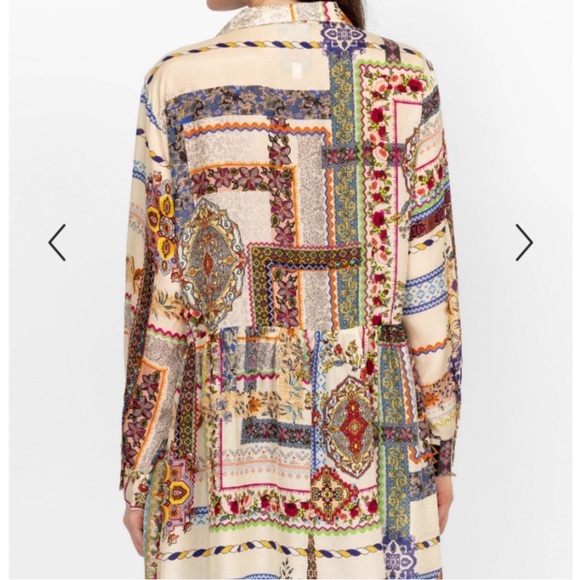 Johnny Was Stano Monroe Silk Tunic size xxs NWT xs small - Picture 5 of 15